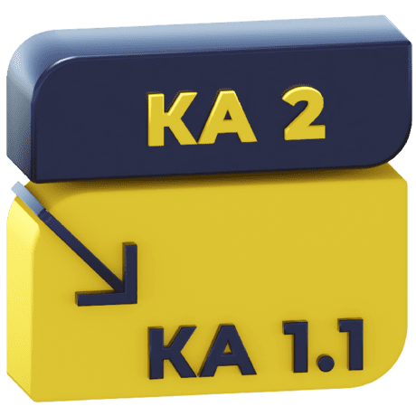 Логотип Перенос данных из КА 2 в КА 1.1